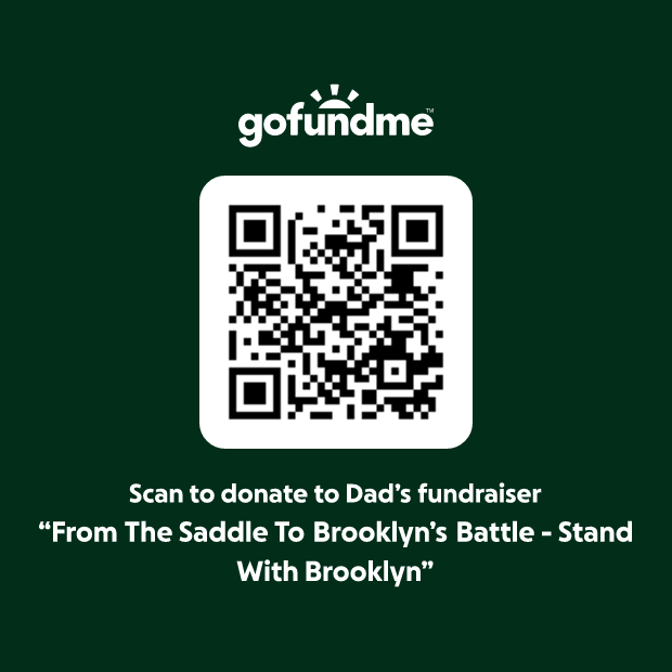 QR Code to donate to Brooklyn's GoFundMe